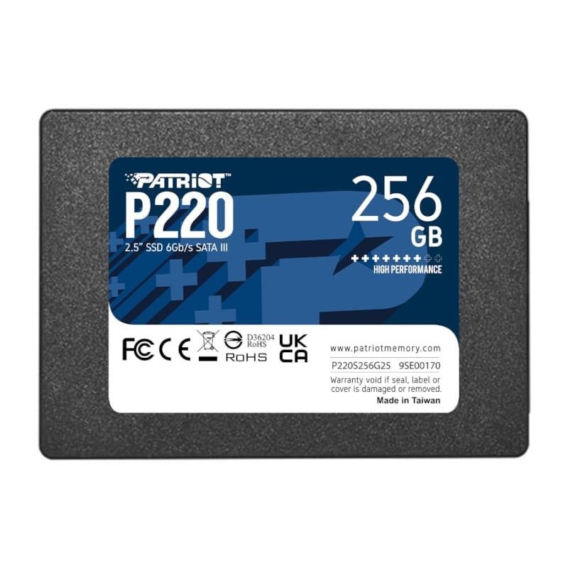 Patriot P220 2.5" 256GB SATA Solid State Drive