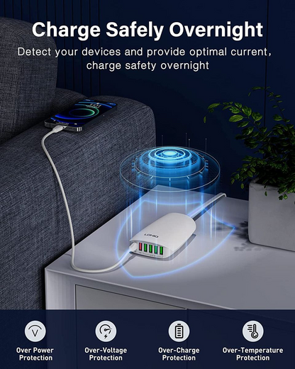 LDNIO Desktop Charger 65W Quick Charge