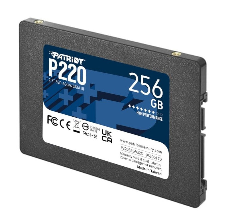 Patriot P220 2.5" 256GB SATA Solid State Drive