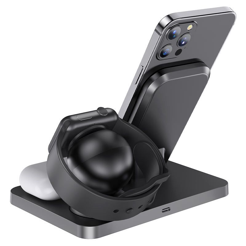 HOCO 3-in-1 Wireless Charging Station - Apple