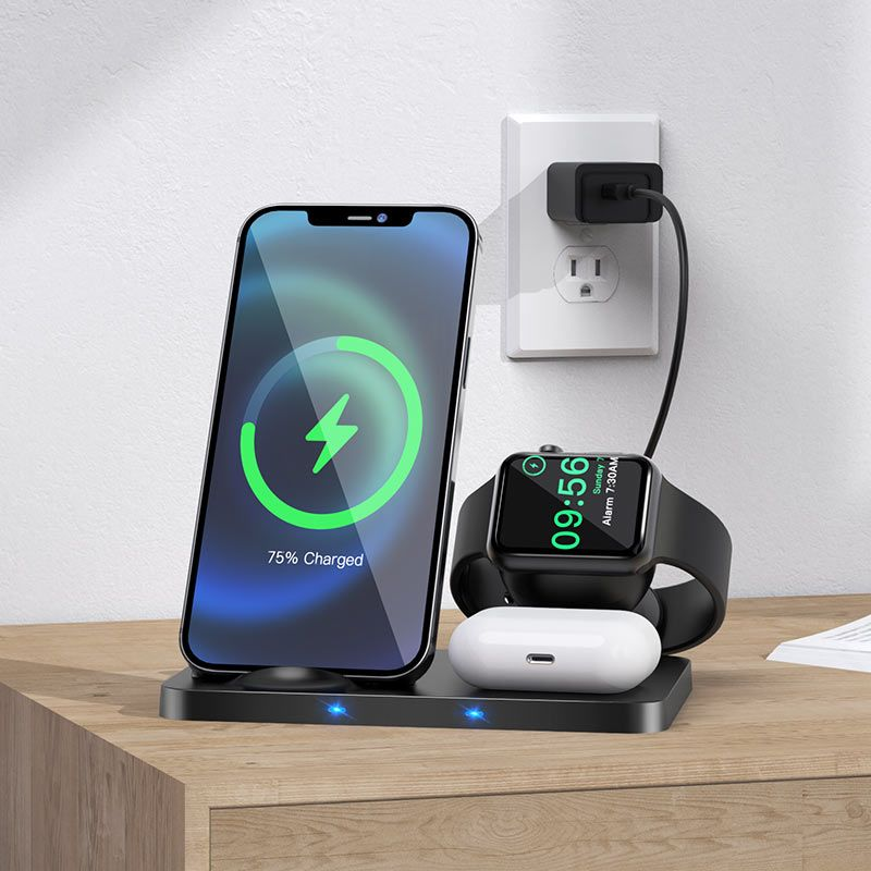 HOCO 3-in-1 Wireless Charging Station - Apple