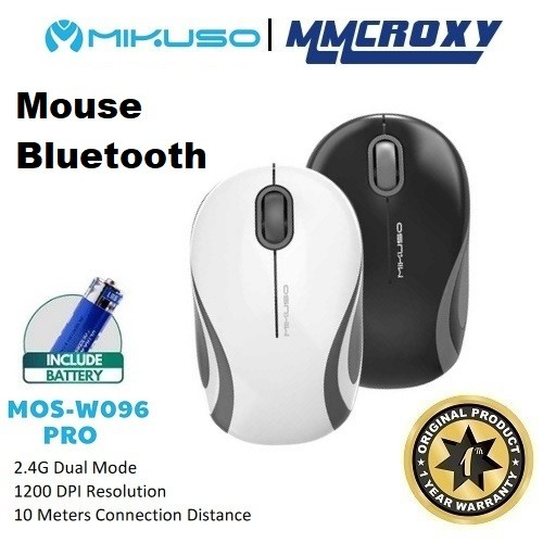 Mikuso Wireless Dual Mouse - 2.4G + Bluetooth