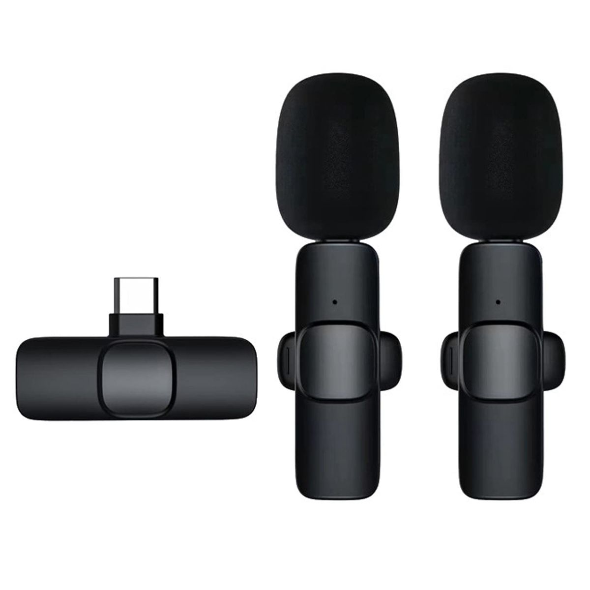 K9 Dual Wireless Lavalier Microphones - Type c & Lightning (IOS)