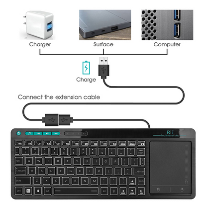 RII Wireless Keyboard K18+