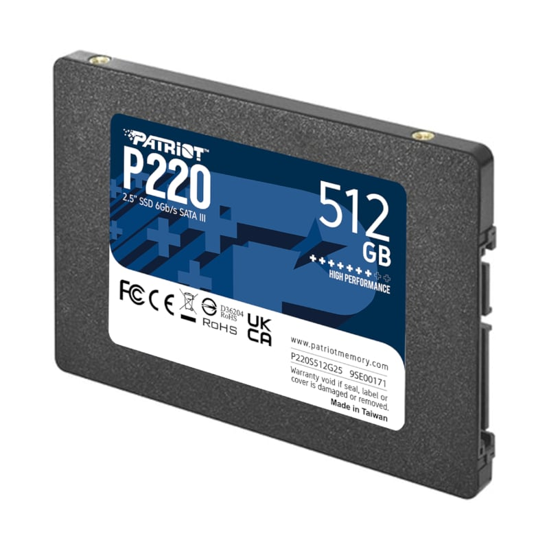 Patriot P220 512GB 2.5″ SSD