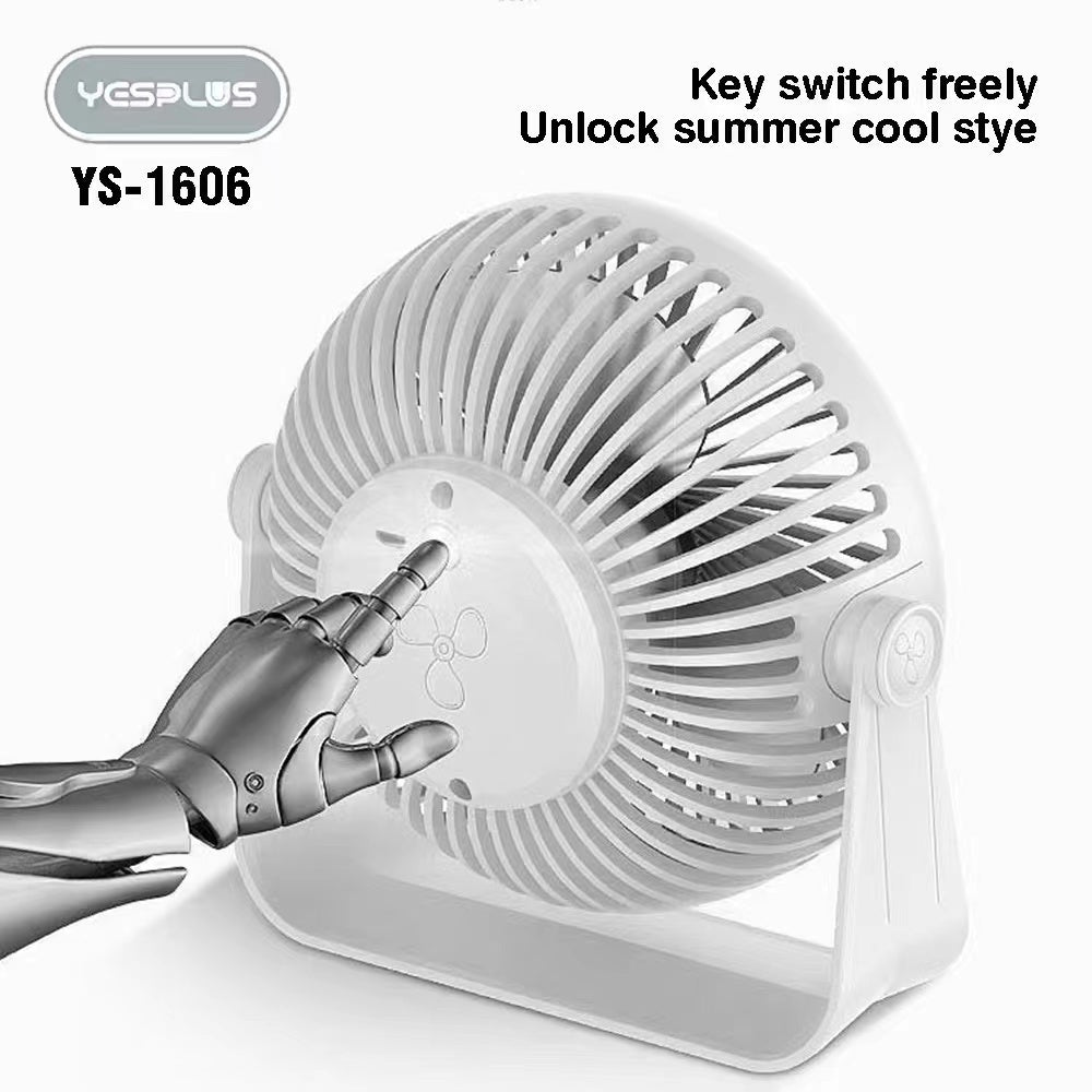 Mini Desk Fan YESPLUS YS-1606 (Rechargeable)