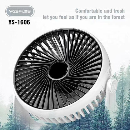 Mini Desk Fan YESPLUS YS-1606 (Rechargeable)